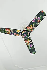 SMOOTH FURNISHING PVC Waterproof/dust Proof Three Blade Ceiling Fan Blade Covers,Fan Cover,Multicolor-2