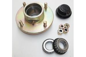 leisure MART Complete Trailer Wheel Hub Taper Bearing 4 Stud with 4 inch PCD Part no. LMX617