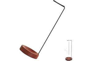 WUSJCOF Soporte de Incienso 2 en 1, Base de Madera Hecho a Mano, diseño Moderno con Bobina de Cono, Quemador y Porta para decoración del hogar, Oficina, Yoga, meditación