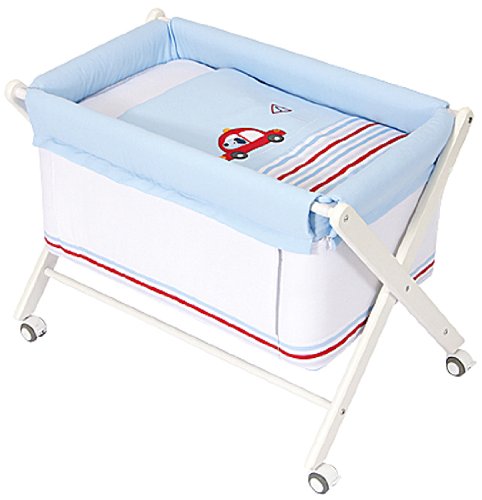 Piccolandy Mini Folding Crib White Lucas Adventurer White