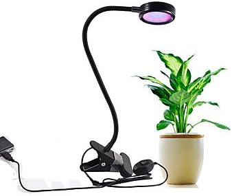 8W LED Grow Lights Red and Blue LED Chip AC100-240V Adapter or USB Grow Lamp 2 Modes Dimmable for Indoor Plants Growning