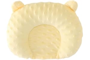 GENERIC Baby U Shape Neck Pillow for Newborns Baby Head Neck Support Pillow Sponge Filled Interior Comfortable Headrest for Strollers and Travel Use Portable Feeding Pillows for Toddler (Yellow, One Size)