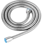 200cm Ekstra Uzun &Ouml;rrg&uuml;l&uuml; Duş Spirali/Patlamaya Dayanımlı Y&uuml;ksek Basın&ccedil;lı 2 Metre Banyo Hortumu/Paslanmaz, Su Tasarruflu EPDM