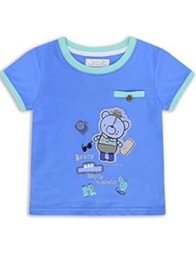 The Essential One - Baby Kinder Jungen T-Shirt Kurzarm - Blau - EOT197