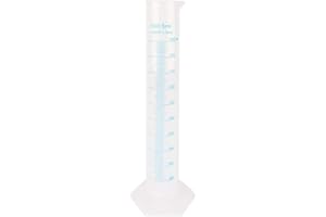 VIFER Plastic Graduated Cylinder 500ML Transparent Measuring Graduated Cylinder Blue Line Measuring Test Tube Lab Test Liquid Tube for Laboratory Tests