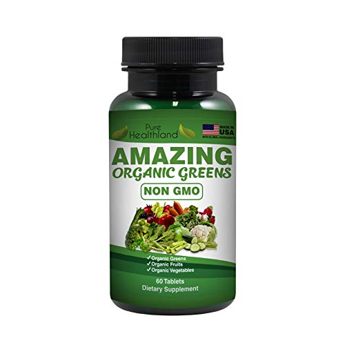 NO OGM Increíbles Verdes Orgánicos Suplemento Alimenticio Comida Entera Verdes Orgánicos Frutas y Verduras