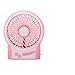 Produktbild KIOio 3-stufiger Mini-Handventilator mit LED-Licht wiederaufladbare Büro, Strand und Camping Fan ruhig und windig (Farbe : Rosa)