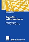 Image de Grundsätze soliden Investierens: In zehn Schritten zu nachhaltigem Anlageerfolg