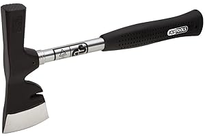 KS TOOLS Hachette de platrier 600g, manche acier tubulaire, néoprène
