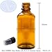 50ml AMBER Glass Bottles with Black ATOMISER Sprays - PACK of 8