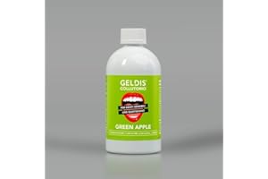 GELDIS Bain Bouche Fluor - Bain de Bouche Antibactérien pour à Base de Lactate de Zinc, Garantit une Protection Buccale, Sans Alcool,100% Recyclable, Bain de Bouche Aromatisé (POMME VERTE, 500 ml)