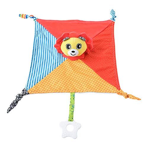Pinfect 29x29cm Baby Infant Velvet Appease Towel Soft Teether Sleeping Toys (Lion)