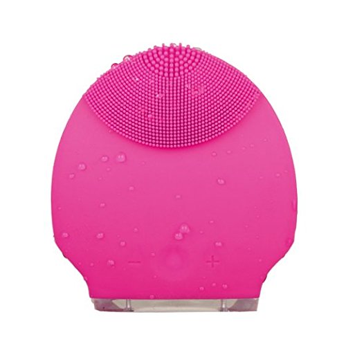 KEDSUM Rechargeable Mini Ultrasonic Silicone Sonic Facial Cleansing Brush Beauty Instrument Face Massager Waterproof Skin Cleansing System for Deep Cleaning 2 Speeding Setting