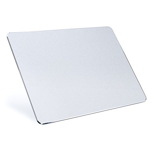Preisvergleich Produktbild XINGDDOZ Gaming Aluminium mouse pad Mausunterlage mit Anti-Skid Gummiunterseite Rutschfest (220*180*2.8mm)Silber