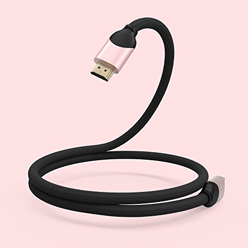 [Premium Zertifiziert] 4K HDMI Kabel 1.5 Meter / HDMI 2.0b, UHD bei vollen 60Hz (keine Ruckler), HDR, 3D - 5