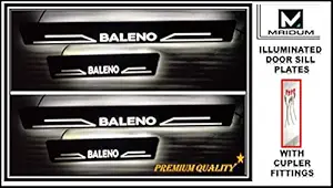 MRIDUM Car Door Foot Step Led Sill Plate for BALENO