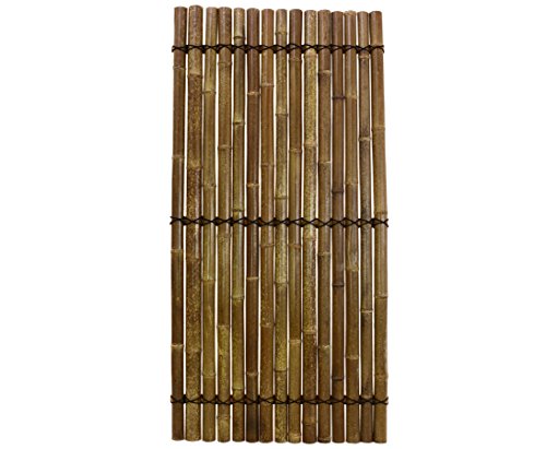 Bambus Zaun Apas 14 180x90cm Schwarz Braun Halbschalen 5 Bis 6cm Verschnurrrung Sichtschutzzaun Sichtschutzzaune Blickschutz Aus Bambus Sichtschutzwand Sichtschutzwande Raumabtrennung Bamboosphere Bambus