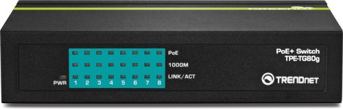 TRENDnet TPE-TG81G - Switch GREENnet PoE+ de 8 puertos gigabit