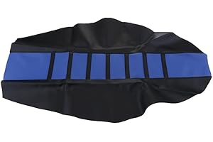 D DOLITY 1 Stück Motorrad Sitzbezug Motorradfahrer Sitzbezug Schutz weiche Anti-Rutsch-Motorrad-Sitzbezug - Blau