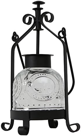 ZAZAZA The Decoration CraftsRetro irons style candle lamp glass shade romantic dinner decoration lounge without spark plugsBest Gift