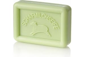 12FADENLINE OVIS Schafmilchseife 100g -Maiglöckchen -Reinigung und Pflege mit Schafmilch in Papierverpackung / zero waste ohne Mikroplastik oder Mineralöl