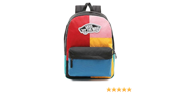vans realm backpack patchwork
