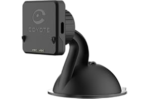 Coyote - Support aimanté chargeant par Ventouse - Compatible Max - pour Fixer et Charger Votre Max - A Installer sur Le Pare-Brise ou Le Tableau de Bord du véhicule