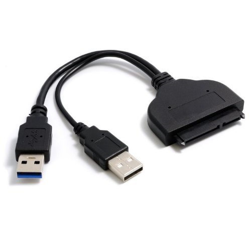 USB 3.0 auf SATA I II III 17+5 (22) Pin Adapter Kabel Stecker für 1.8" 2.5" HDD SSD Festplatten 5 Volt