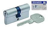 BASI Schließsysteme 3-AX Doppelzylinder 60/60 mm, N&G inklusive 3 Schlüssel und Sicherungskarte, 4115-6060