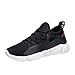 Produktbild Herren SneakerAbsolute Mode Sportschuhe Turnschuhe Reiseschuhe Freizeitschuhe Solide Mesh Gym Schuhe Joggingschuhe (42 EU, Schwarz)