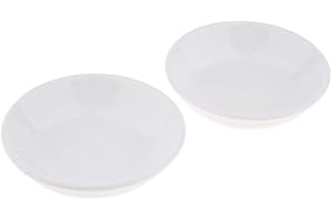 Tenlacum Elegante plato de cerámica para quemador de aceite eléctrico difusor calentador (2 piezas), diámetro de 3.8 pulgadas