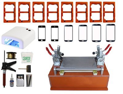 Paravento Gowe Infratex electroestimulación Infratex Divisione macchina Buds con colla UV + lampada UV + 8 + 6 stampi filo per taglio vetro + 200 m