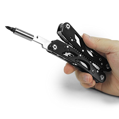 Becko schwarz 24-in-1 multifunktionale,zusammenklappbare und tragbare Kneifzange / Kombizange / gleitschutze elektrischen Werkzeug / Multifunktionswerkzeug Outdoor &Camping Zangen-Set - 7