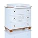 Baby Changing Chest Elephant - Nursery Furniture Changer Unit With 3 Drawers - Baby Changing Table removeable