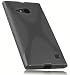 Produktbild mumbi Schutzhülle für Nokia Lumia 730/735 Hülle transparent schwarz