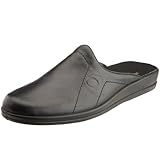 Pflegeleicht Rohde Herren Lekeberg Pantoletten, Negro, 42 EU