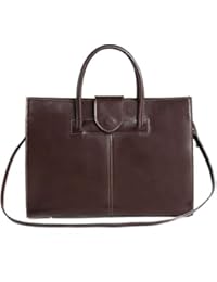 Portadocumenti in pelle, Cartella Borsa a Mano da lavoro Ventiquattrore da Donna Made in Italy 40x30x10 Cm