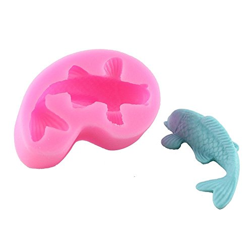 Emore 3D Fisch-Form Silikon Fondant Kuchen Form Home Küche Backen formbare & Modeling Tools - 2