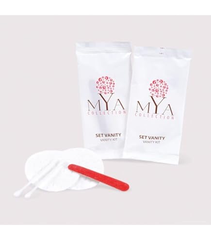Vanity Kit Karisma - 100 Pz: Dischetti Struccanti, Lima Unghie E Cotton Fioc - Set Cortesia Hotel