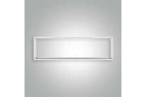 ‎LED UNIVERSUM Aluminium Aufbaurahmen 120x30cm weiß extra hoch für Aufbau-Montage eines Back-Light LED Panel 119,5x29,5cm Rasterleuchte Einlegeleuchte Deckenleuchte L1200xB300xH68mm