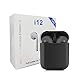 Price comparison product image Houl Wireless Headphones Bluetooth I12 TWS Touch Contro Mini Wireless Bluetooth 5.0 Headphone 3D Super Bass Earphone earbuds (black)