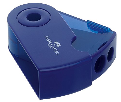 Faber-Castell 182701 – Doppelspitzdose Sleeve, farblich sortiert in rot und blau -keine Farbauswahl möglich- - 5