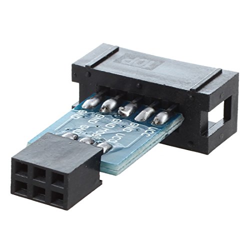 TOOGOO(R) 10 Pin zu 6 Pin Adapterplatine M / F fuer AVRISP USBASP STK500 Schwarz Blau - 3