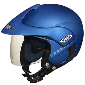 Studds Marshall Half Helmet (Matt Blue, L)