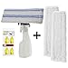 Produktbild spares2go Spray Flasche Kit für Kärcher WV2 wv5 Premium Fenster Vakuum + VAC Pads Reinigungstuch Abdeckungen (/+ Waschmittel Kapseln)