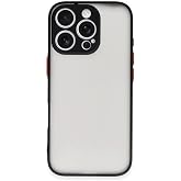 GGM GİYİM & AKSESUAR iPhone ile Uyumlu Arka Kısmı Mat Şeffaf Yapıya Sahip Kenarları Silikon Tpu Malzemeden &Uuml;retilmiş Renkli T