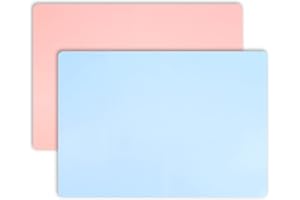 JINSION 2 Pezzi Tovaglietta Silicone Tappeto Silicone, Tappetino in Silicone per Resina Epossidica Arte, Tappetini Artigianali Foglio di Silicone per Gioielli Artigianali Stampi in Resina Colata Mat 40*30cm