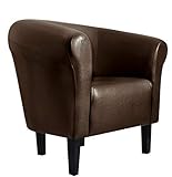 tv sessel leder schwarz 6 Farben FORTISLINE Sessel Clubsessel Loungesessel Cocktailsessel Monaco 2\