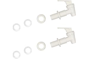 ZHUOHAI Lot de 2 robinets de refroidissement de rechange, bec verseur réutilisable, robinet d'eau à levier verseur, robinet d'eau en plastique sans BPA (laiteux)