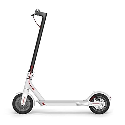 Xiaomi - Mi Scooter : Trottinette électrique Blanche élégante avec pneus antidérapant